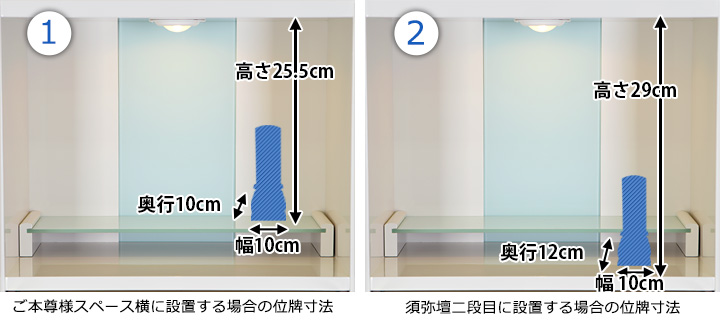 位牌寸法図：14号