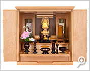 正面 仏具を置いた様子