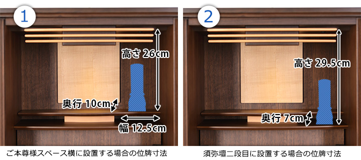 位牌寸法図