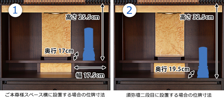 位牌寸法図