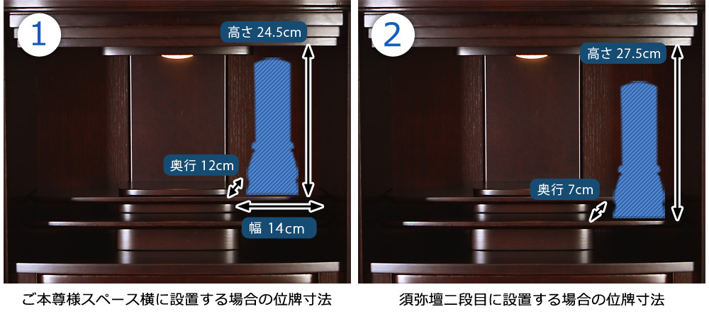 位牌寸法図