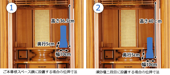 位牌寸法図：20号