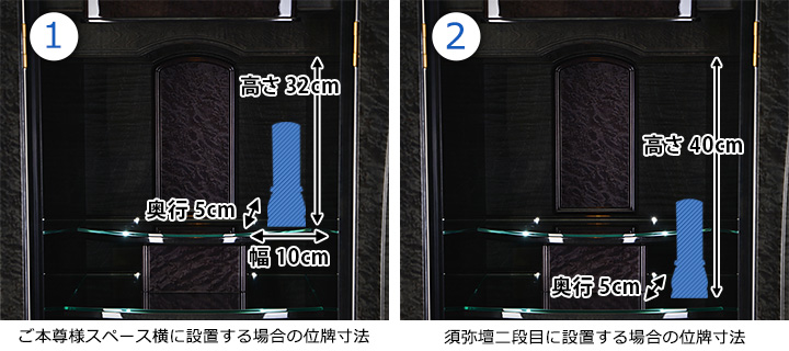 位牌寸法図