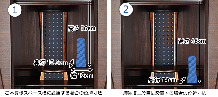 位牌寸法図