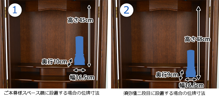 位牌寸法図