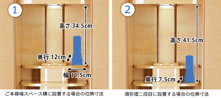 位牌寸法図