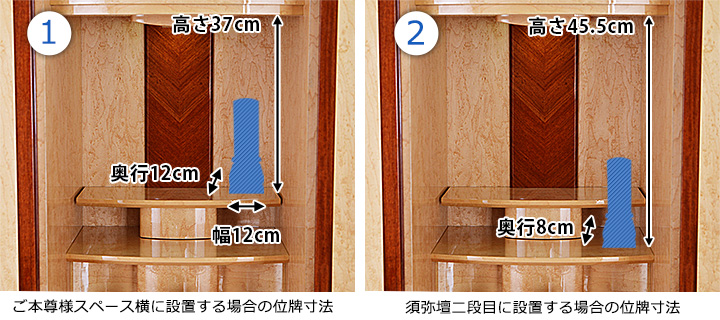 位牌寸法図