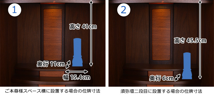 位牌寸法図