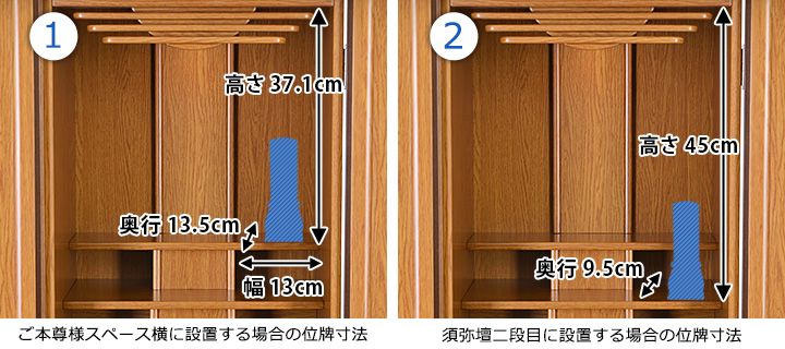 位牌寸法図