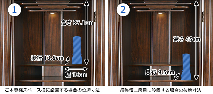 位牌寸法図