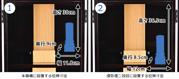 位牌寸法図