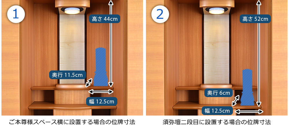 位牌寸法図