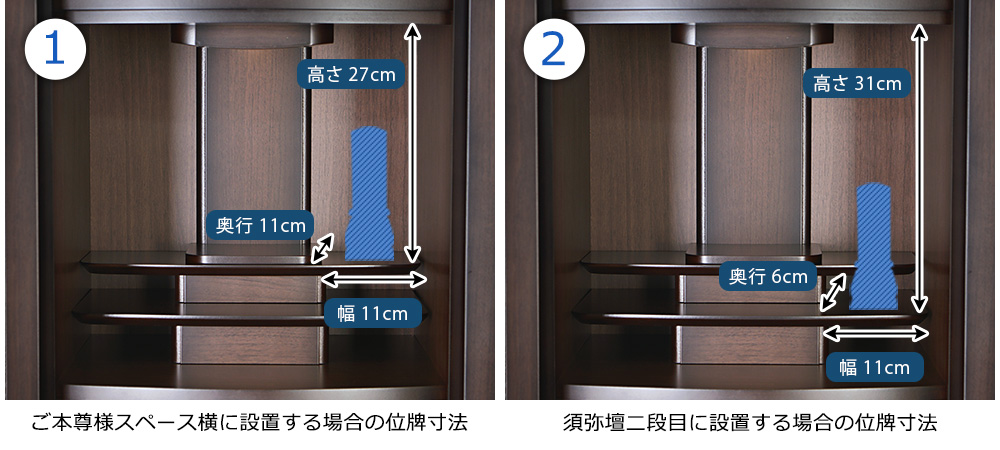 位牌寸法図