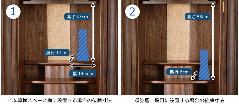 位牌寸法図