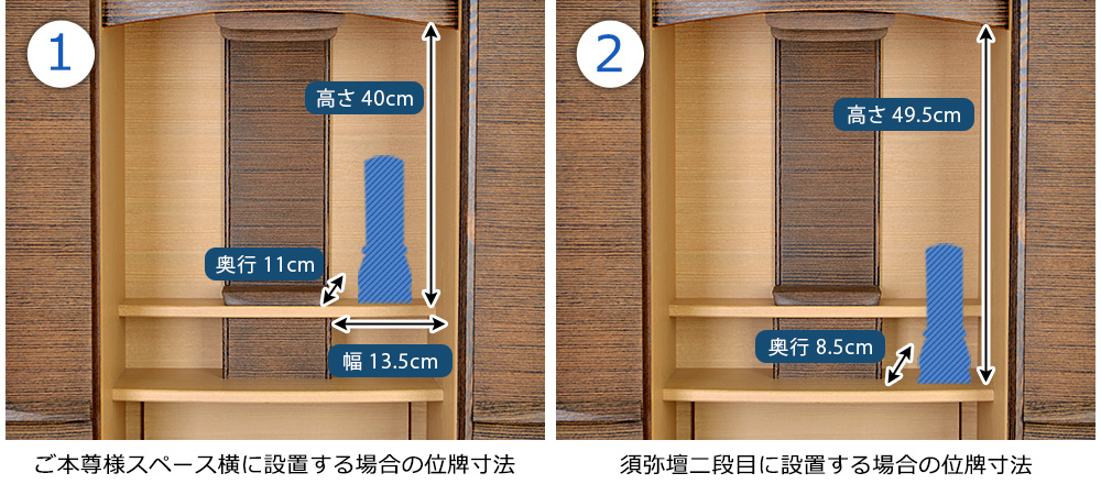 位牌寸法図