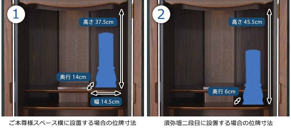 位牌寸法図