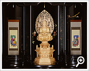 須弥壇 仏像と両脇