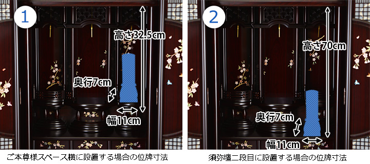 位牌寸法図：18×53号